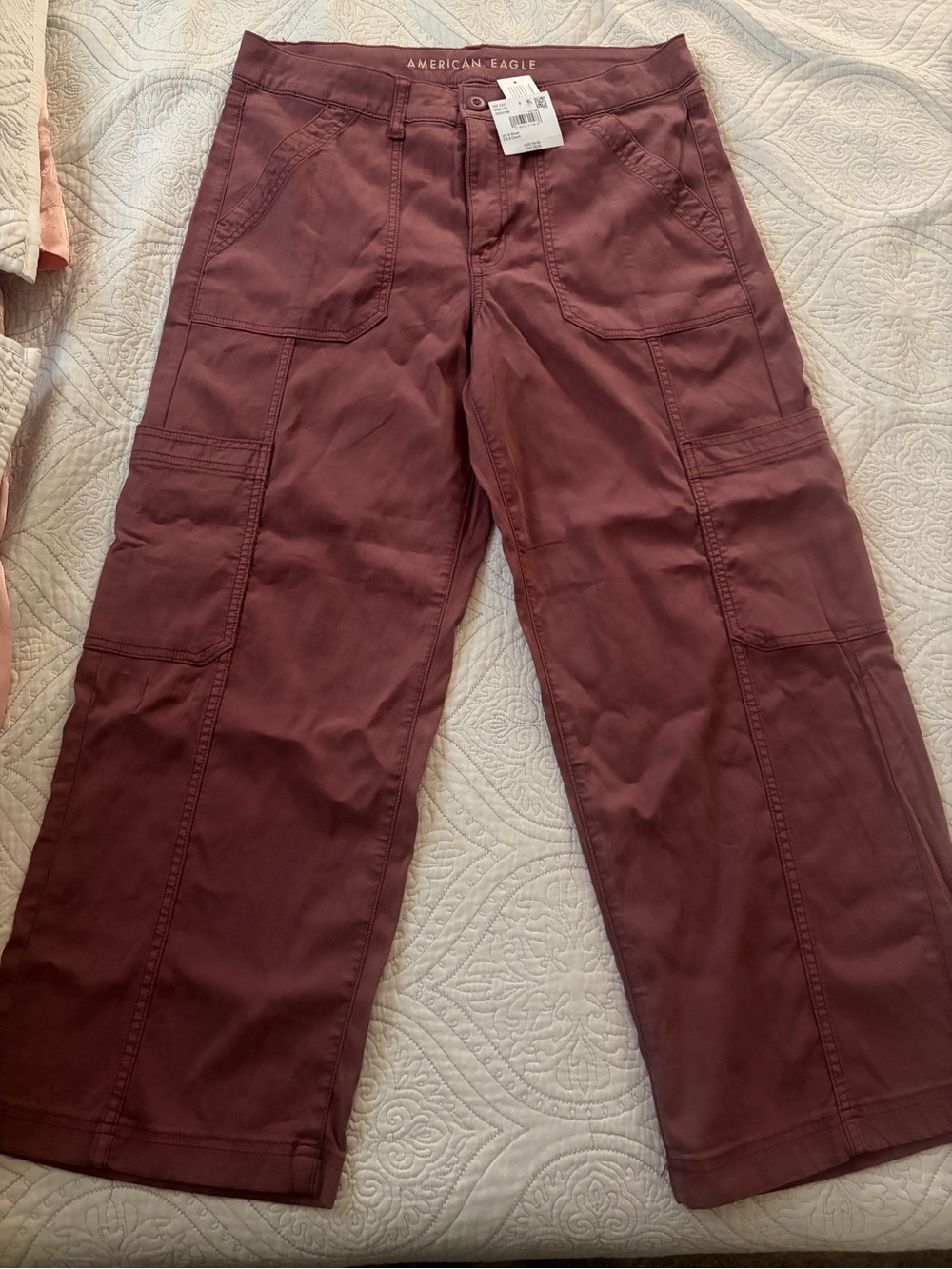 American Eagle Outfitters Men's Cargo Pants - Maroon